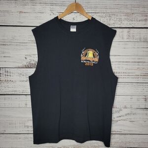 Sturgis Black Hills Rally 2015 Sleeveless Graphic Tee Black | XL